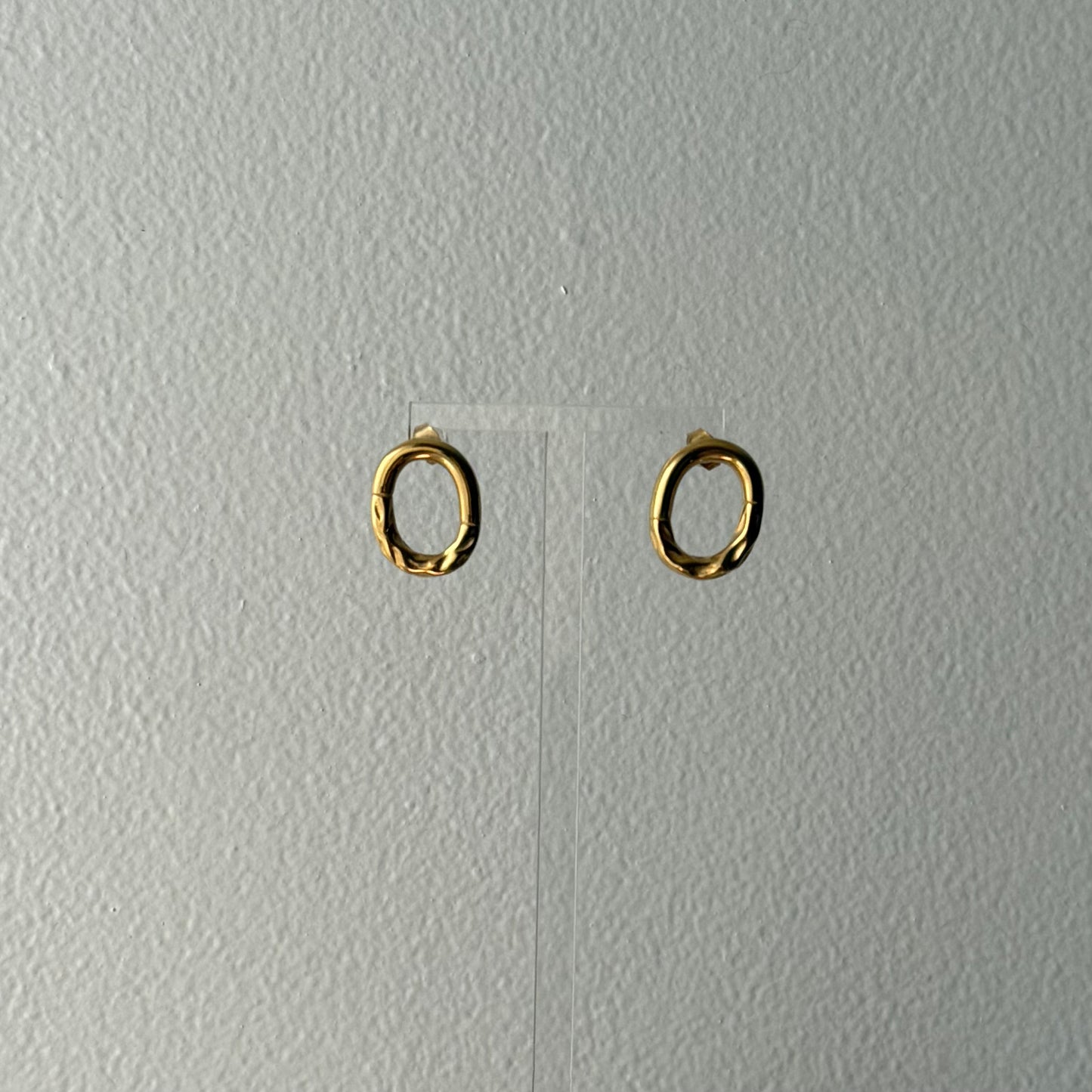 Fall Irregular Oval Earrings