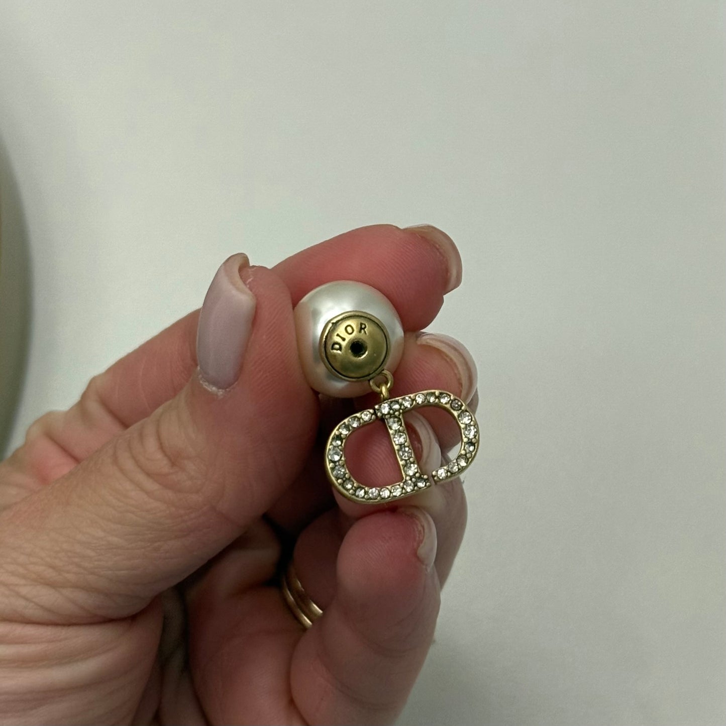 D Pearl Earrings