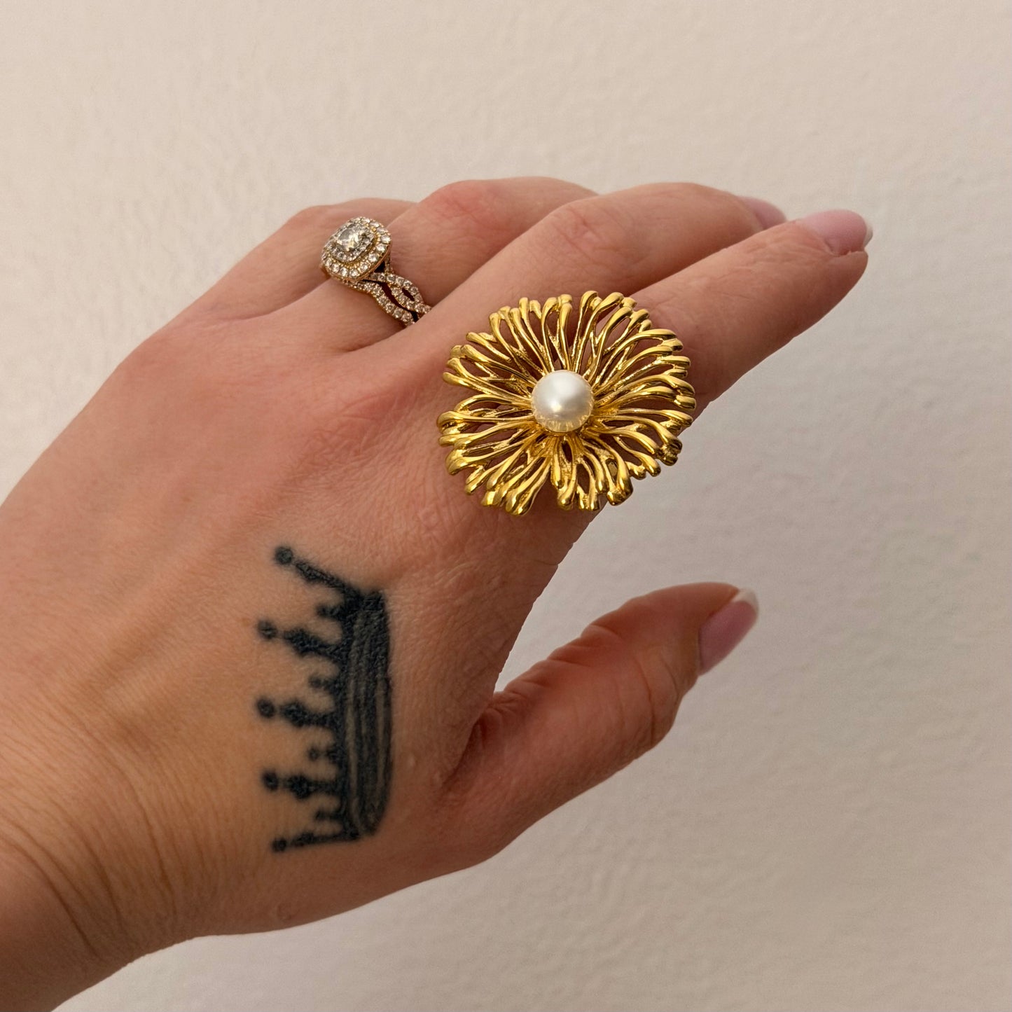 Pearl Flower Ring