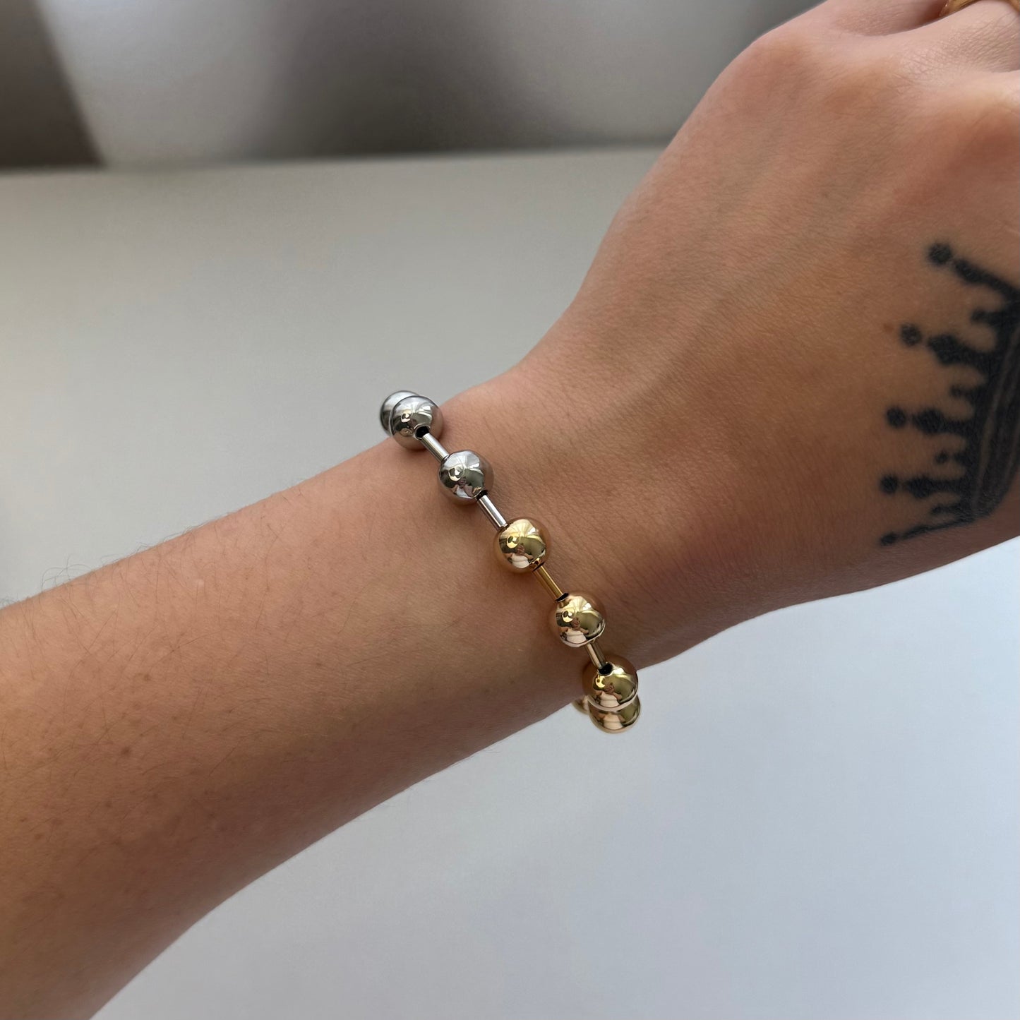 Dos Tonos Beads Bracelet