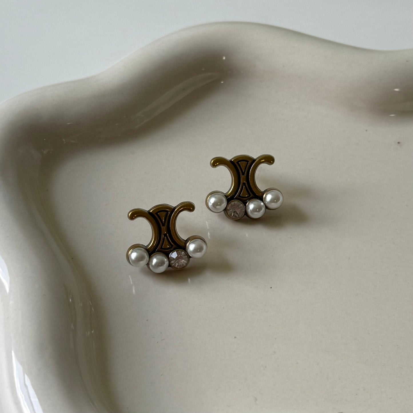 C Pearls Earrings