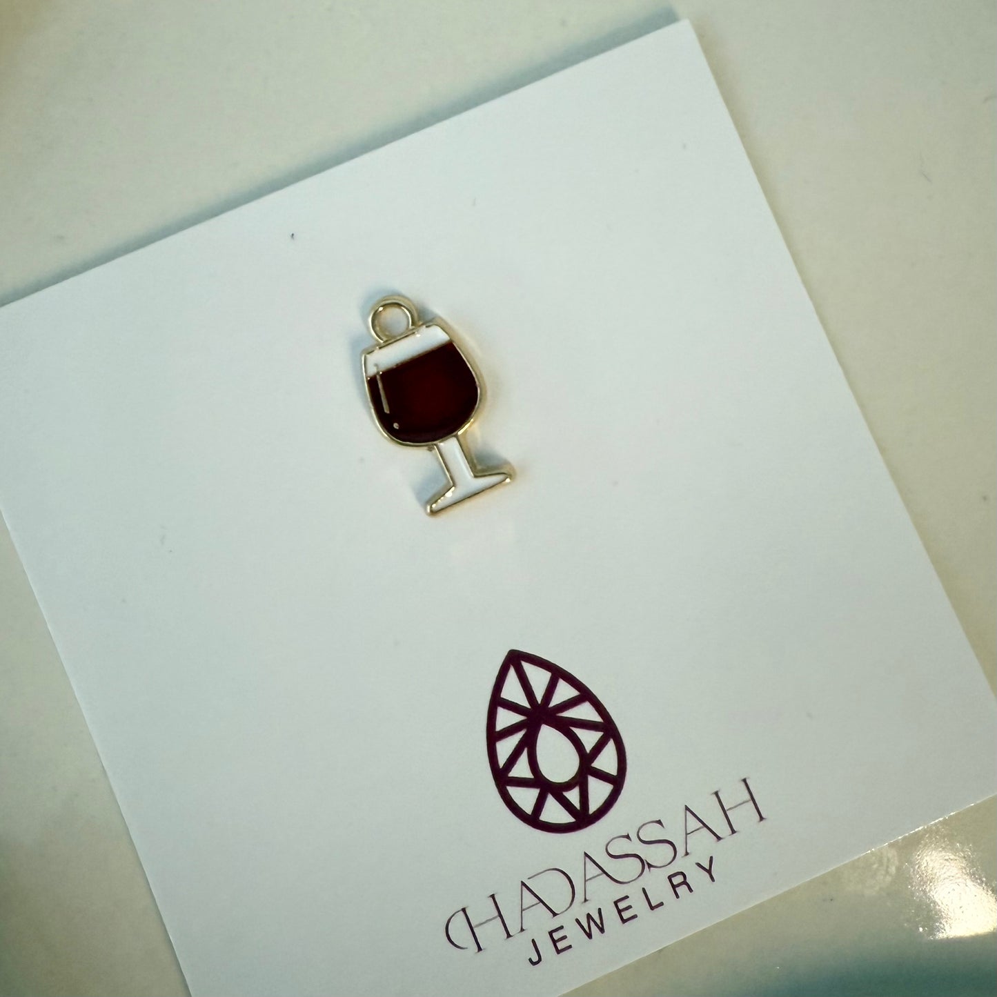 Wine Glass Charm