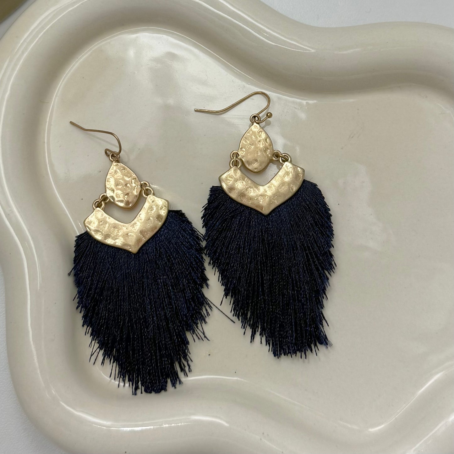 Navy Blue Earrings