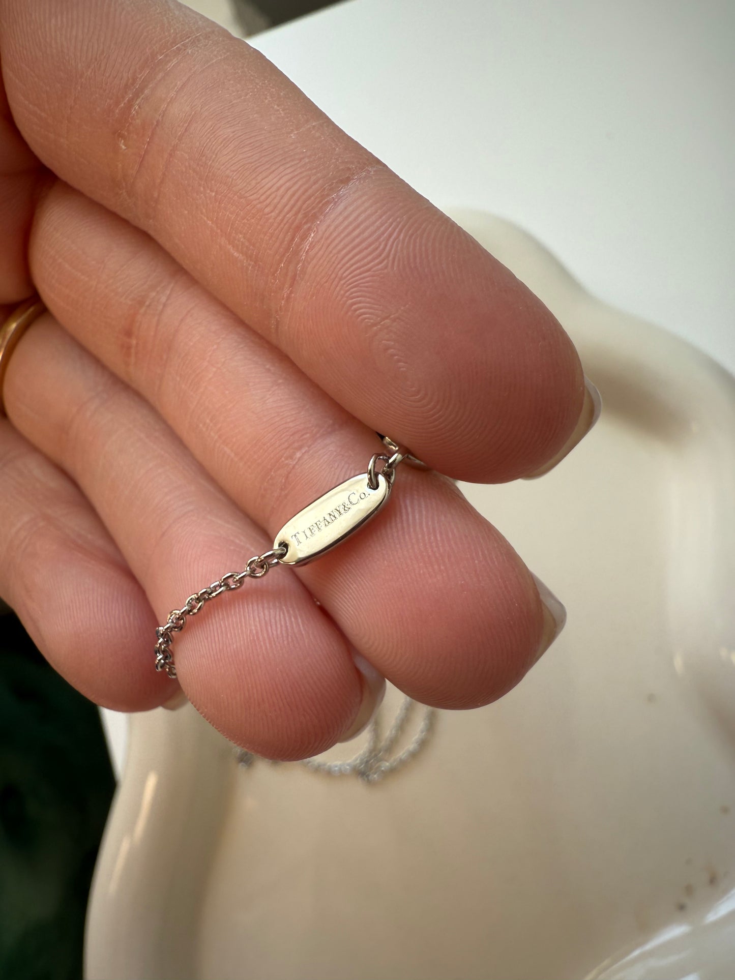Tif Silver Heart Necklace