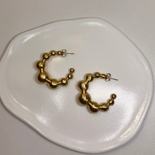 Fall Round Beads Earrings