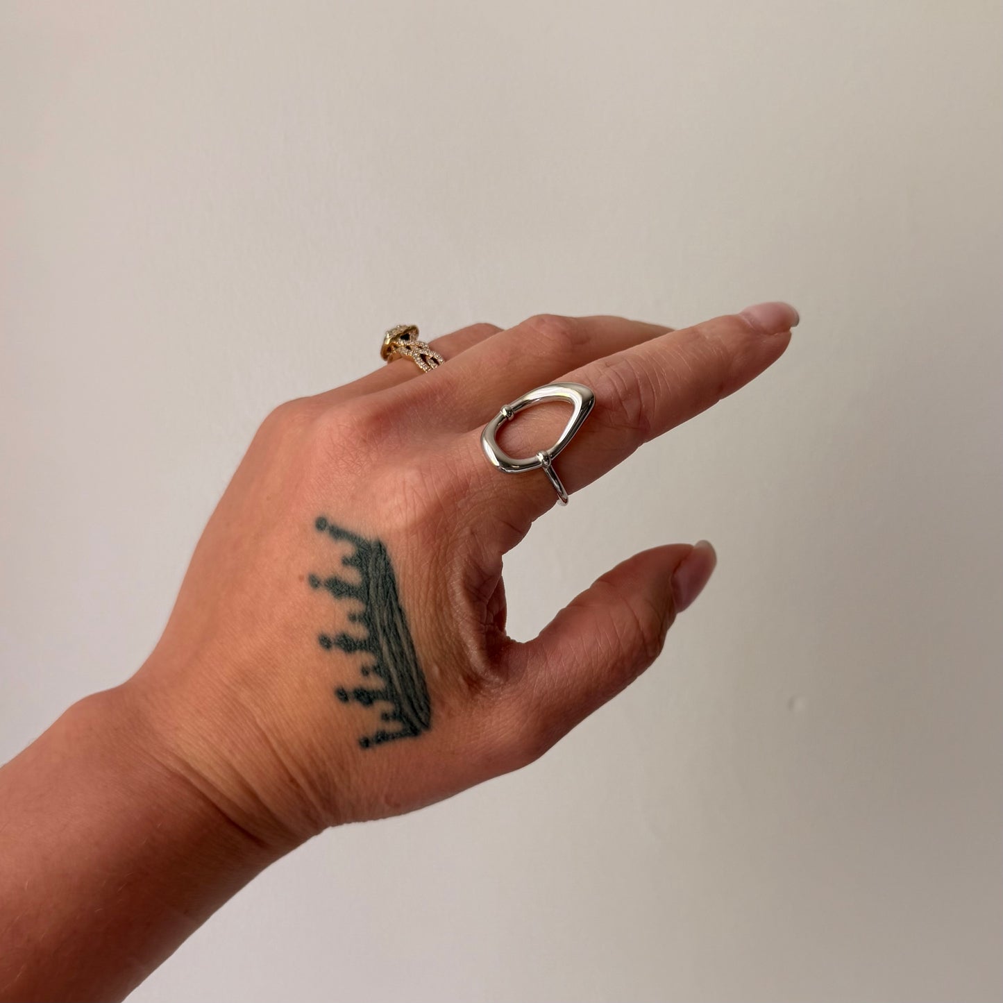 Oval Hollow Ring