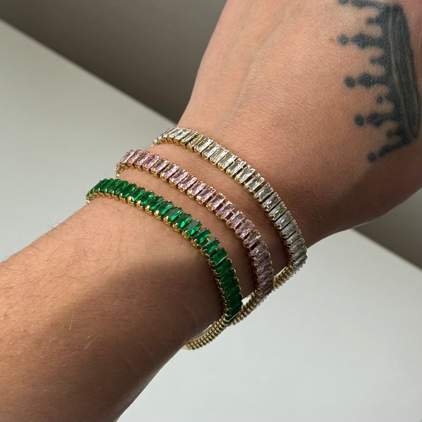 Square Tennis Bracelet