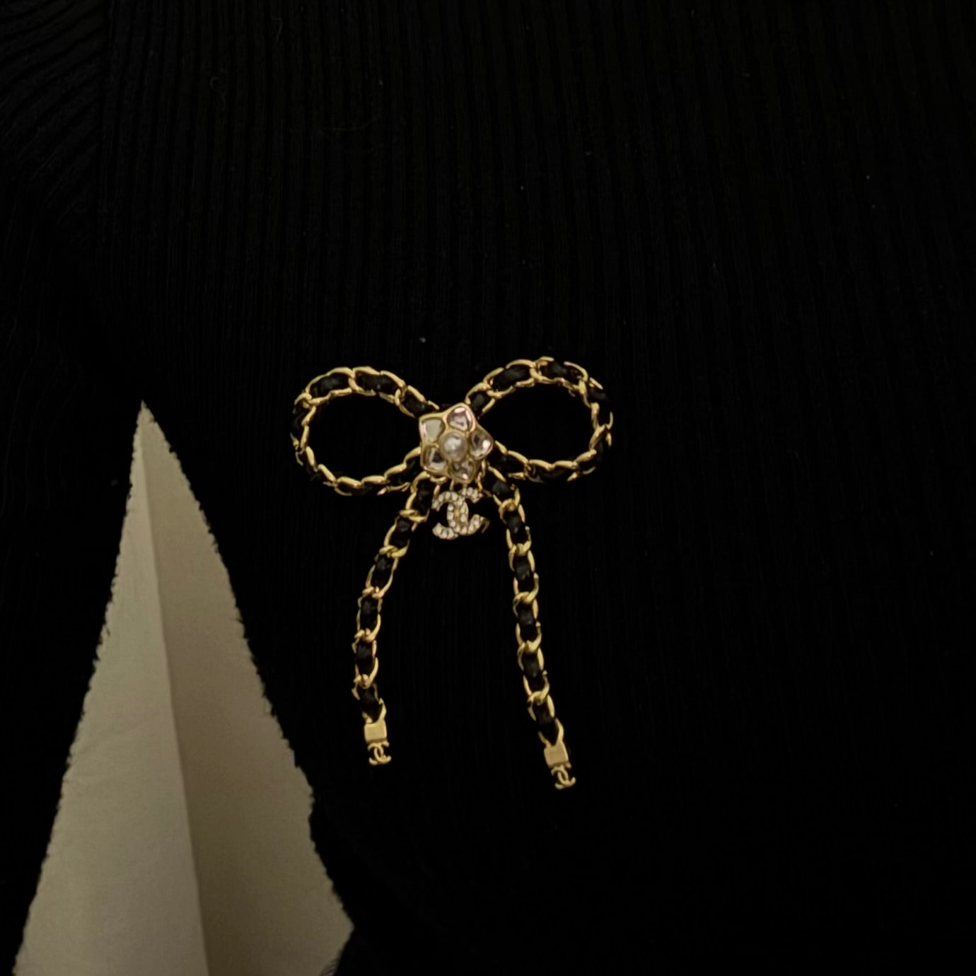 CH Bow Brooch