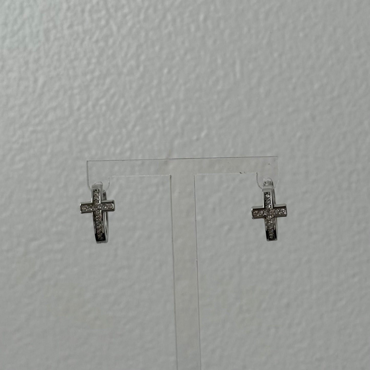 Cross Mini Hoops