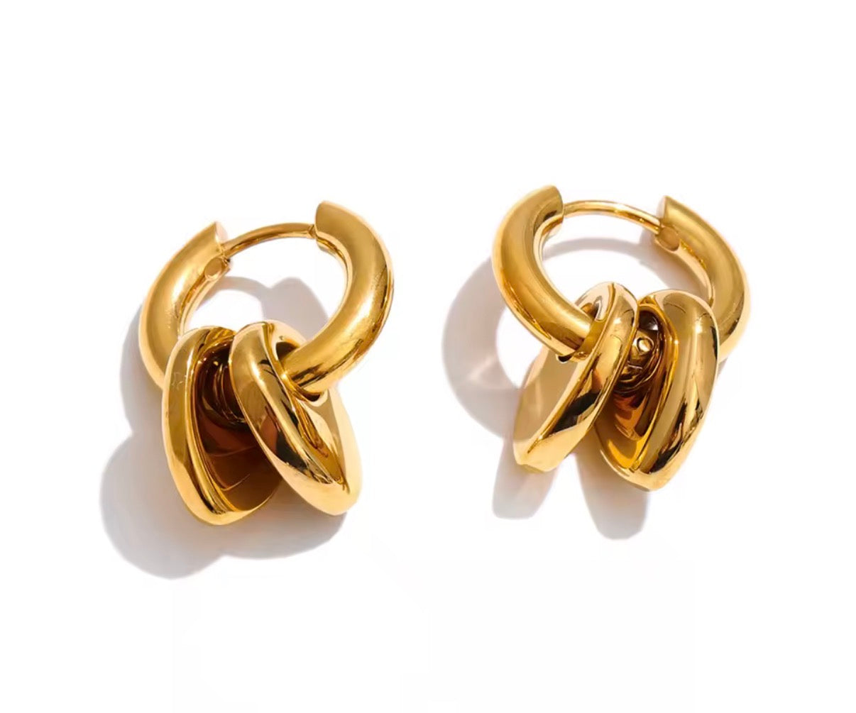 Double Heart Earrings