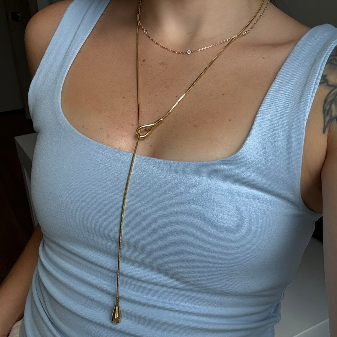 Drop Lariat Necklace