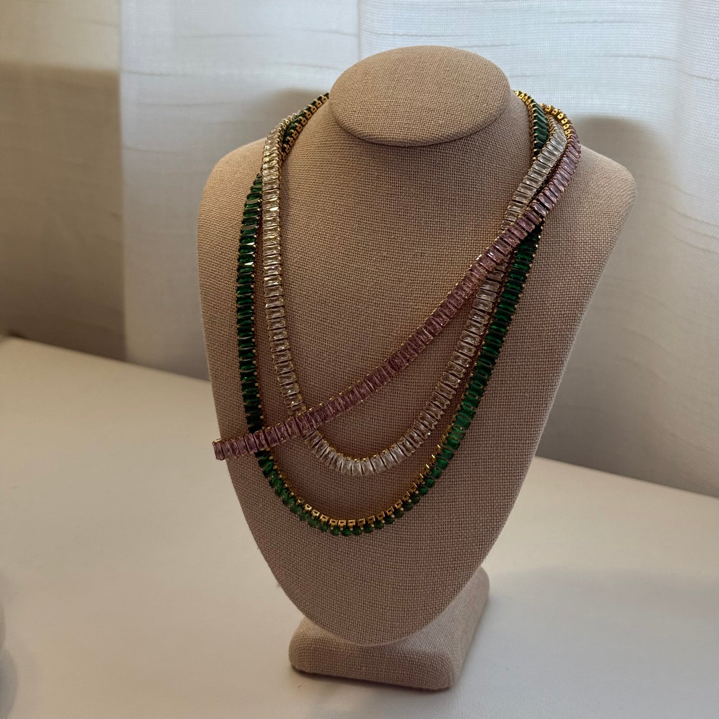 Square Tennis Necklace