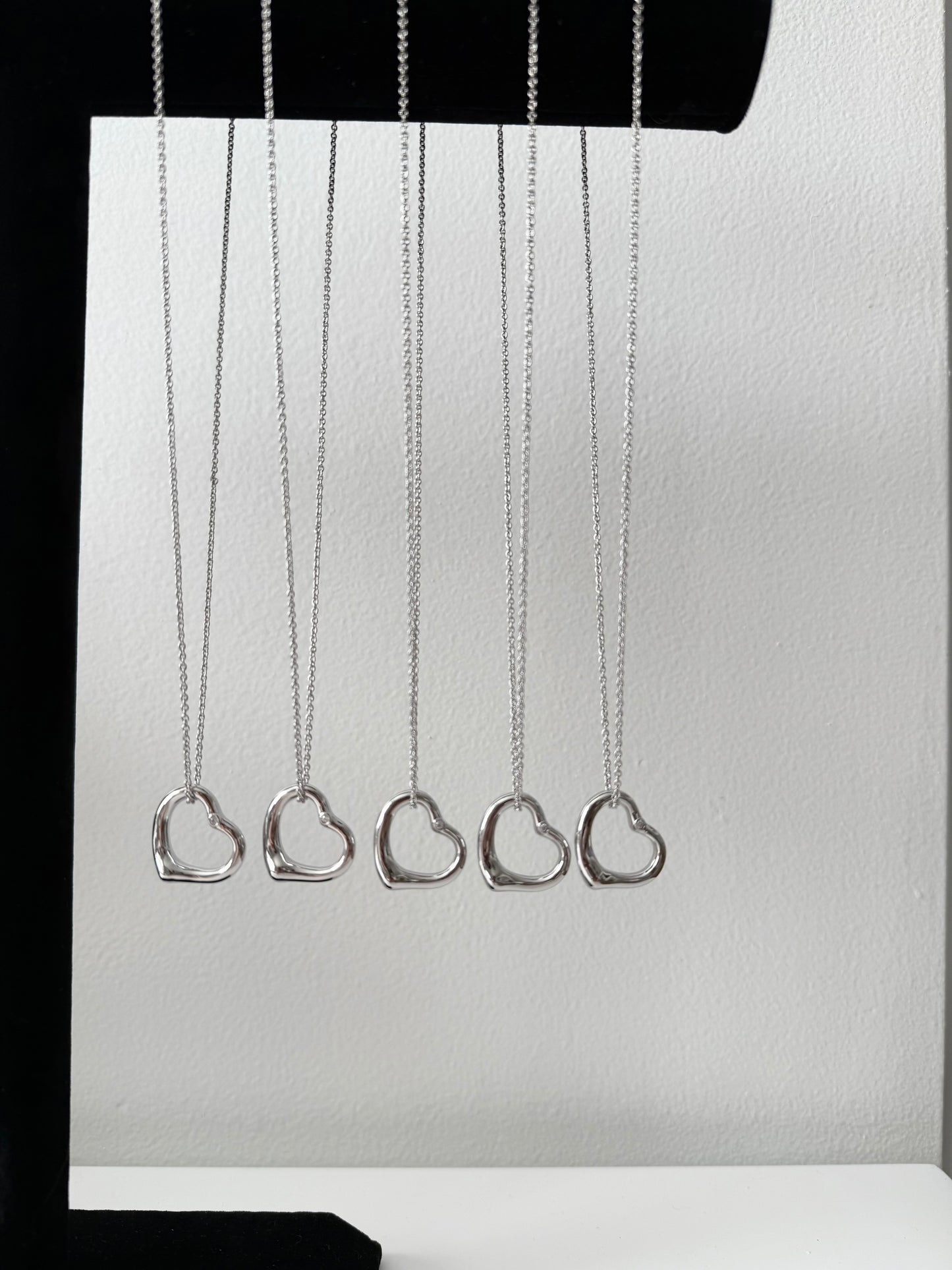 Tif Silver Heart Necklace