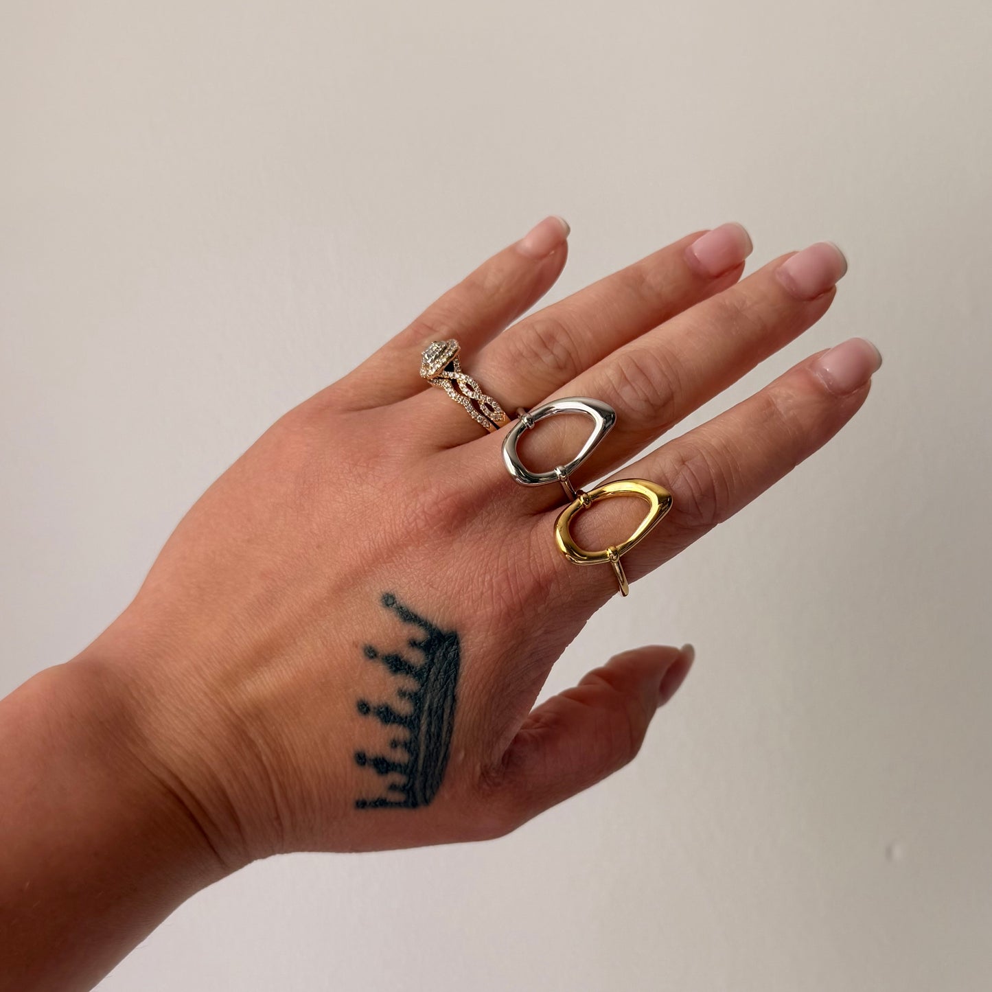 Oval Hollow Ring