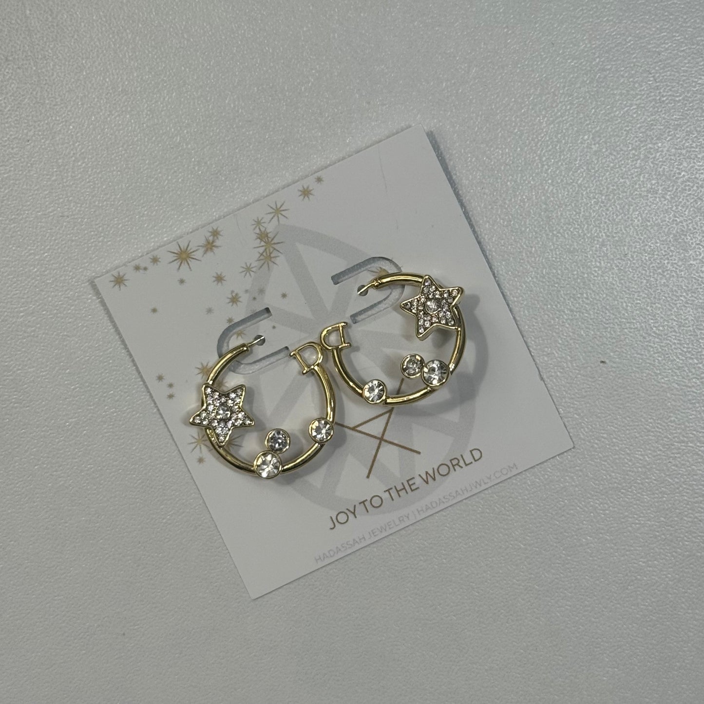 D Star Earrings