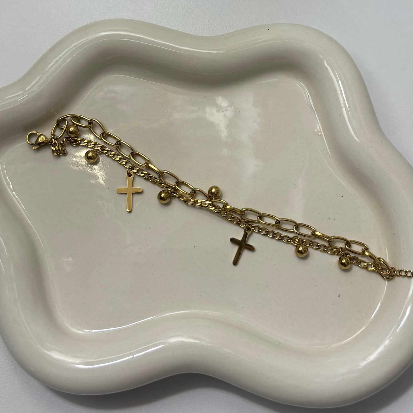 Cross Charm Bracelet