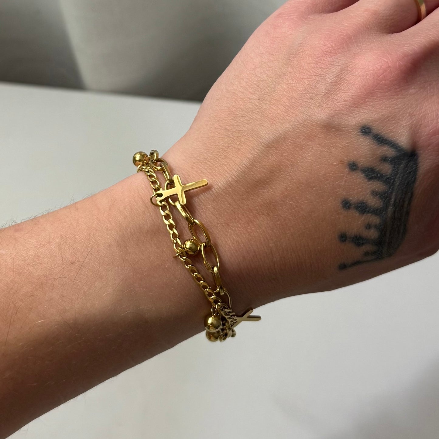 Cross Charm Bracelet