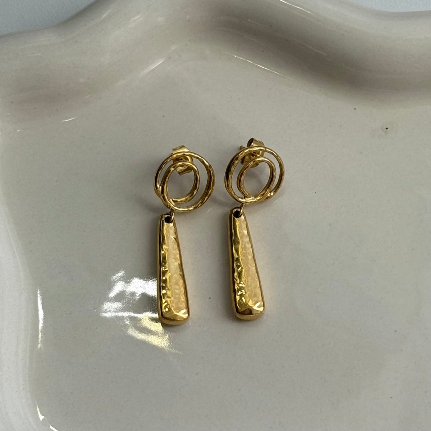 Fall Spiral Earrings