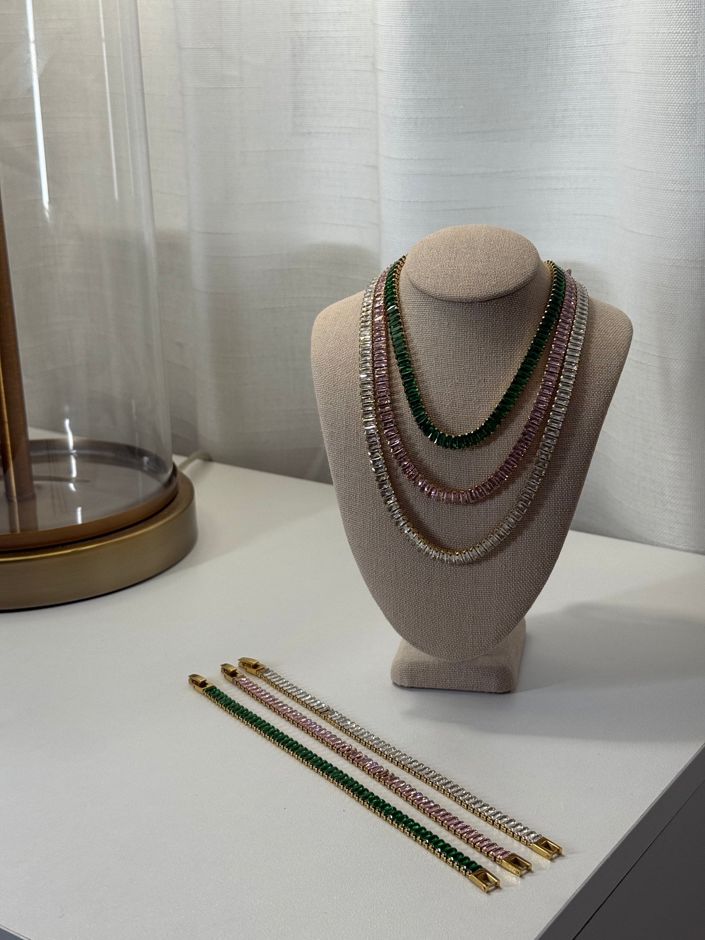 Square Tennis Necklace