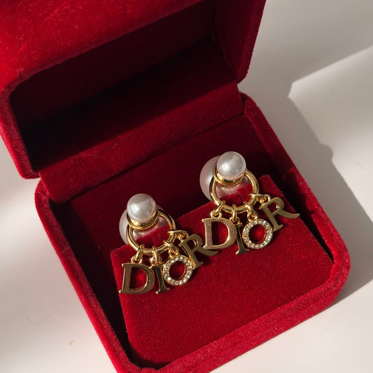 D Pearl Earrings