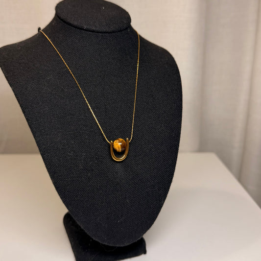 Fall France Round Necklace