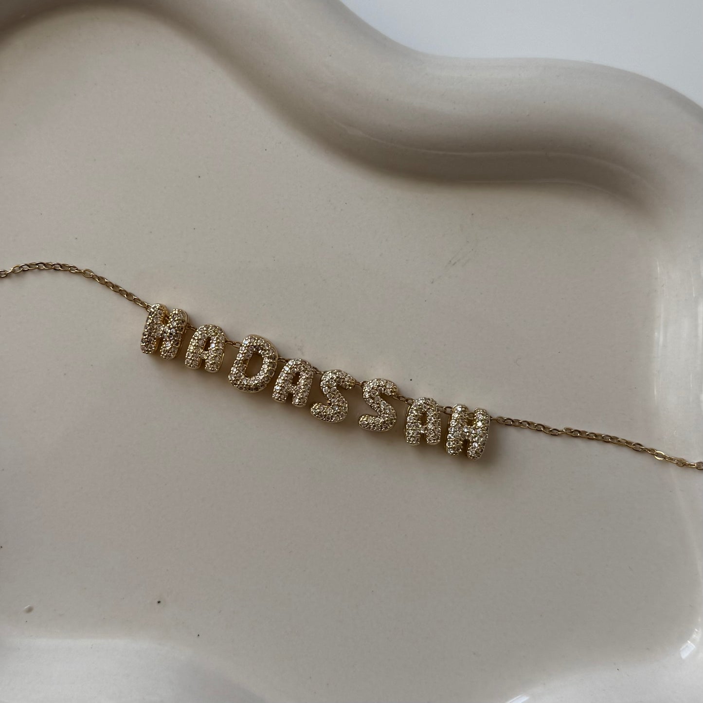 Mini Bubble Letter Necklace