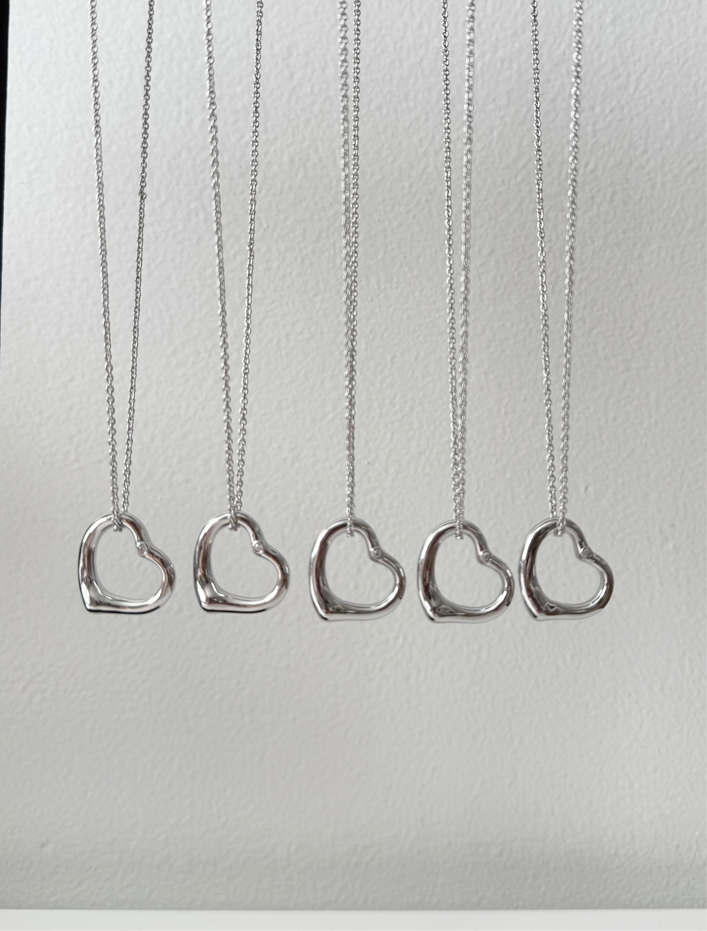 Tif Silver Heart Necklace