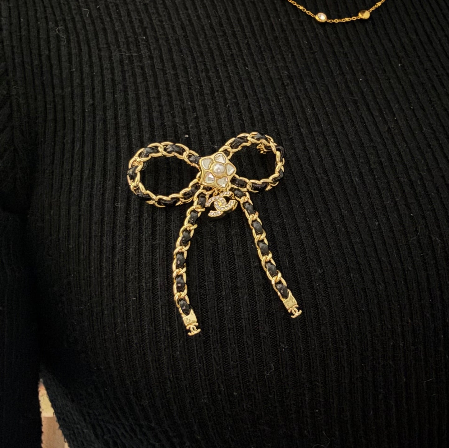 CH Bow Brooch