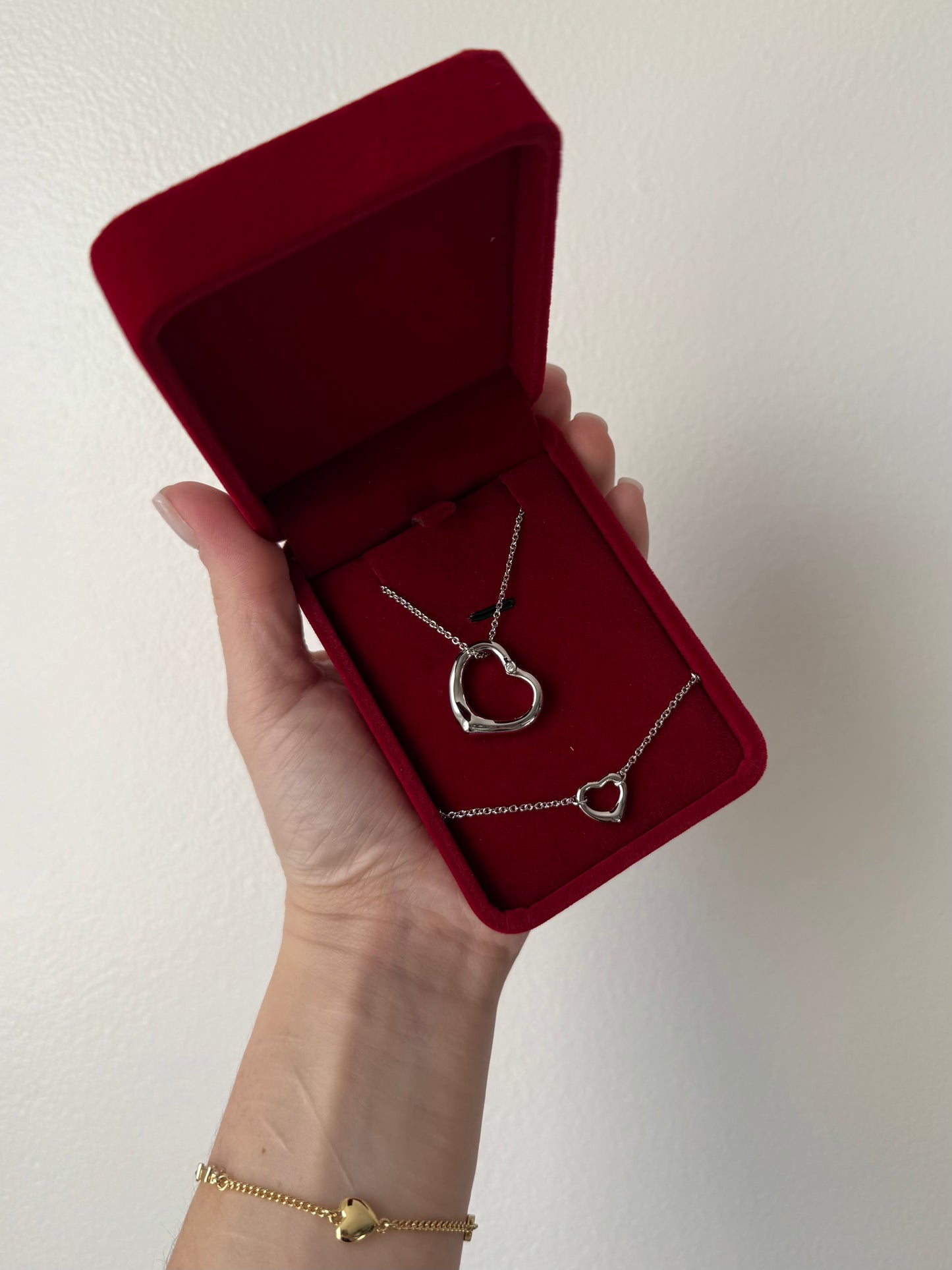 Tif Silver Heart Necklace