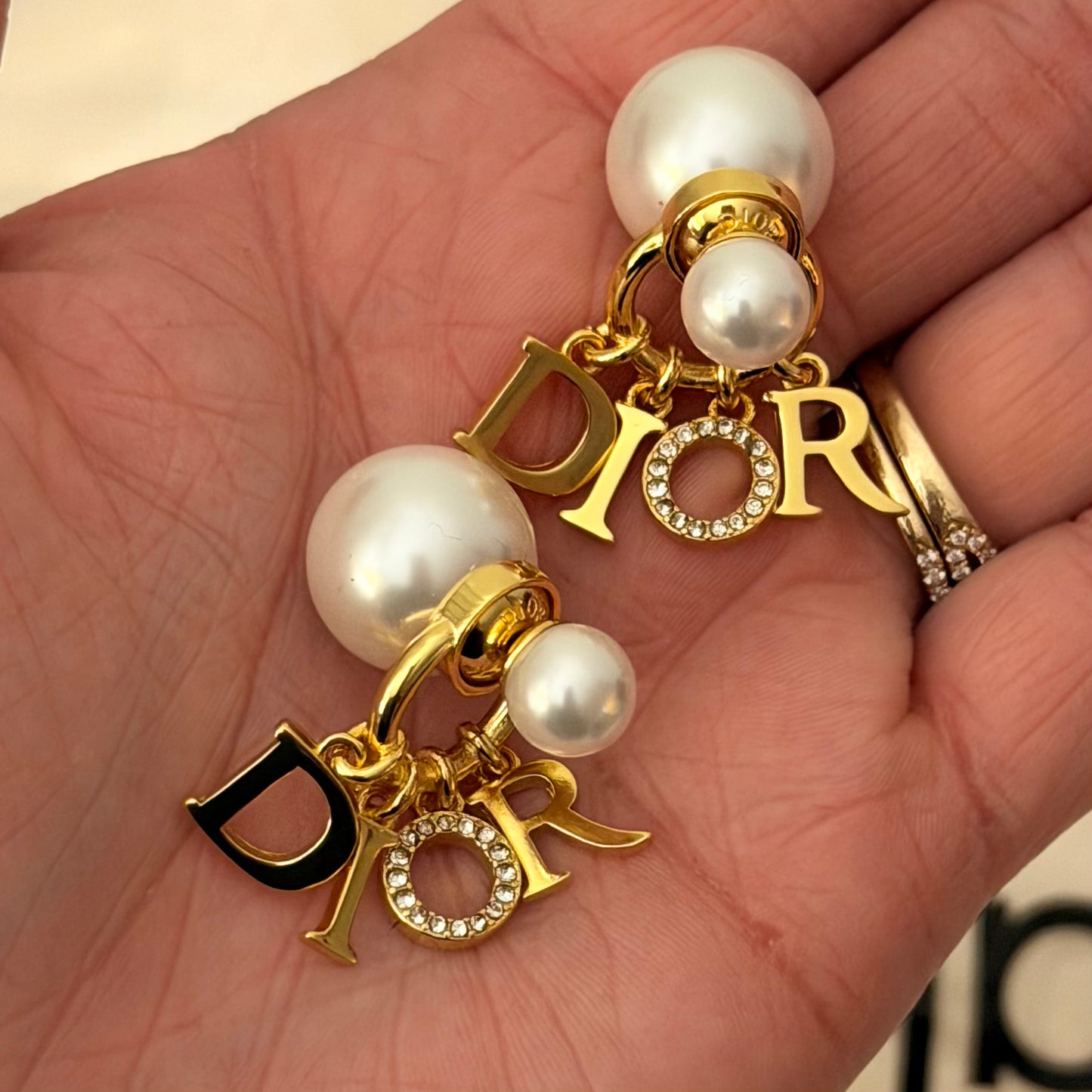 D Pearl Earrings