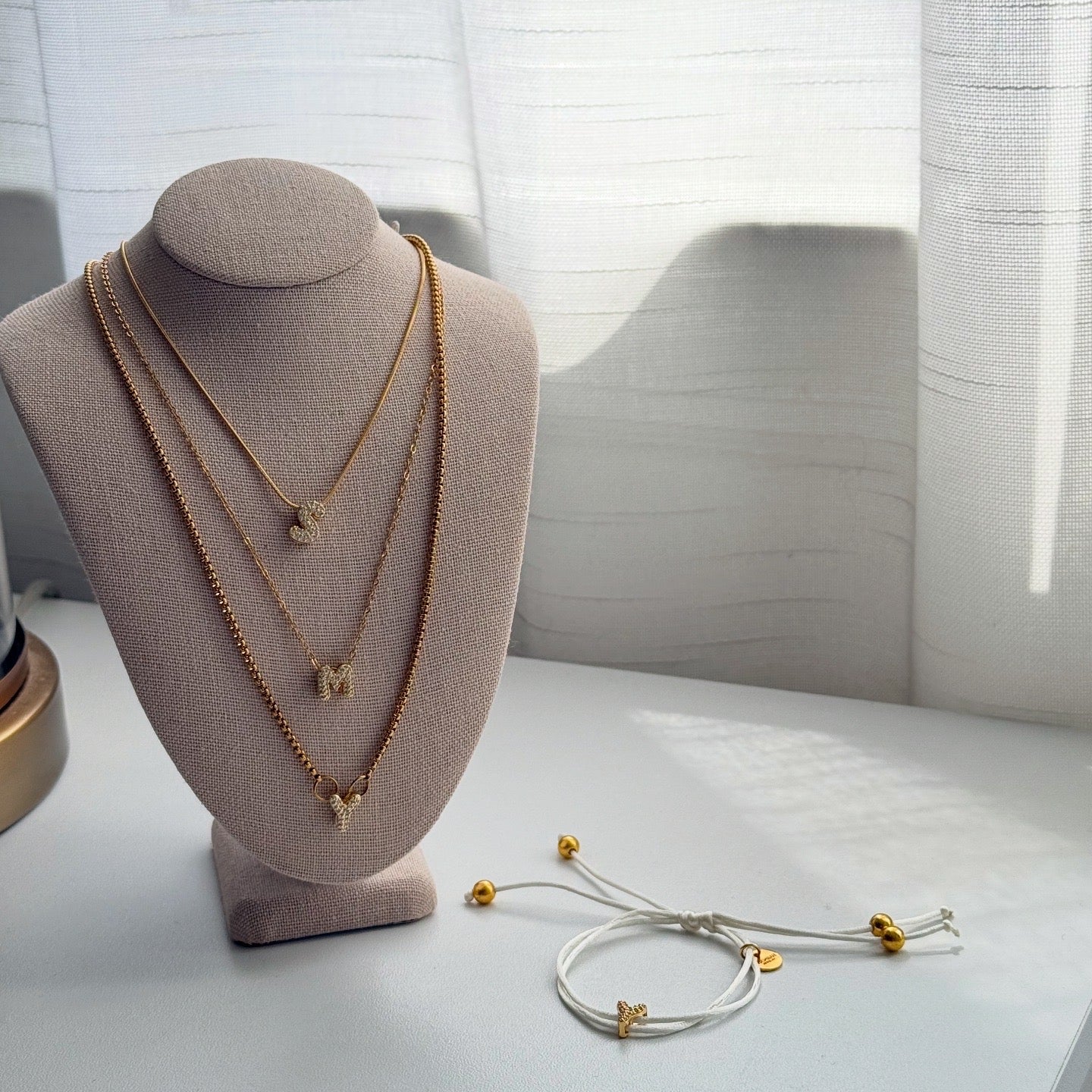 Mini Bubble Letter Necklace