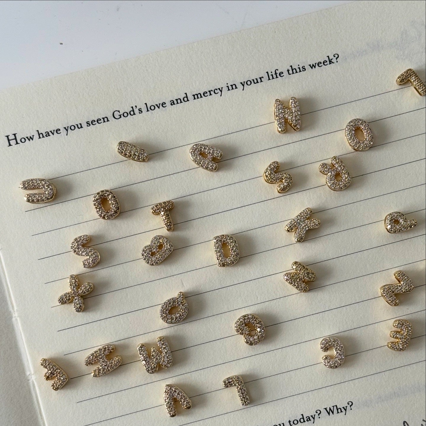 Mini Bubble Letter Necklace
